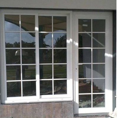Modern ontwerp aluminium dubbele beglazing Venster en deur decoratie met Georgische bars