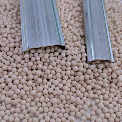 Gele ronde 3A kalksteen moleculaire zeef Grootte 1,5-2 mm voor aluminium afstandsstaaf