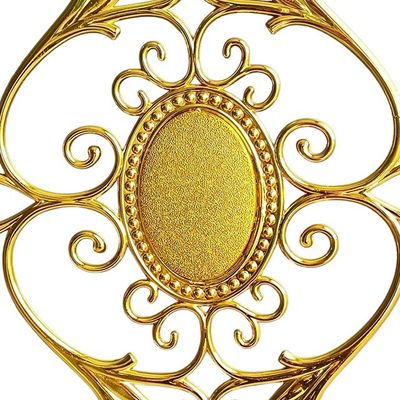 Geïsoleerd glas Decoratieve Georgische bar met grote bloemvorm Verbeter uw raamdeur