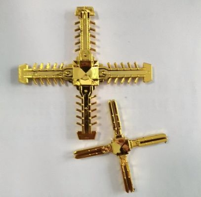 Goud Dubbellaag Geïsoleerd Glas Eenheid Desiccant Georgian Bar Flower Connector en meer