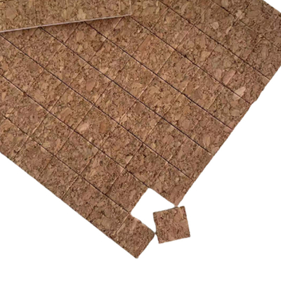 Moderne ontwerp vierkant samenstelling kurkpakket houten afstand kurk beschermkussens