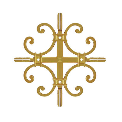 Aluminium Georgian Bar Flower voor moderne dubbelglas venster accessoires in goud